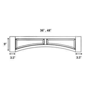 Tradesman Collection Shaker White Accessories Valance
